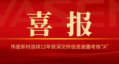 PG电子·麻将胡了官方网站新材连续12年获深交所信息披露考核“A”